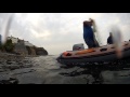 Using a cast net  to catch whitebait and mackerel in New Quay Wales October 2014