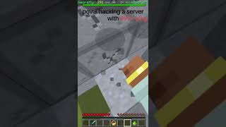 hacking server with 999+ ping | minecraft 🤣🤣🤣