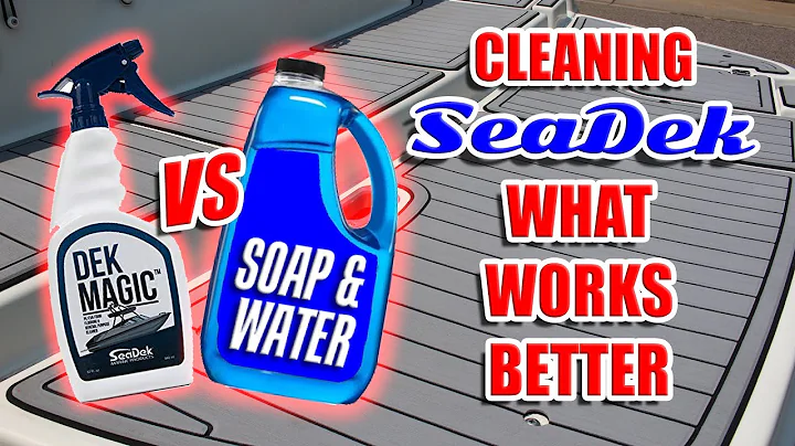 Cleaning seadek | What to use to clean seadek | How to clean seadek | deck magic | soap & water