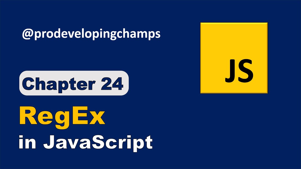 Regular Expressions in JavaScript | Regex | JavaScript full course #24