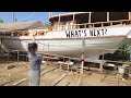 Getting our RESTORED wooden sailing BOAT ready for living on! — Sailing Yabá 130
