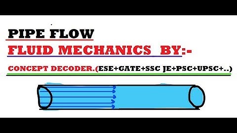 LEC-46 FLUID MECHANICS -PIPE FLOW -MAJOR & MINOR HEAD LOSS , ESE,GATE,SSC JE
