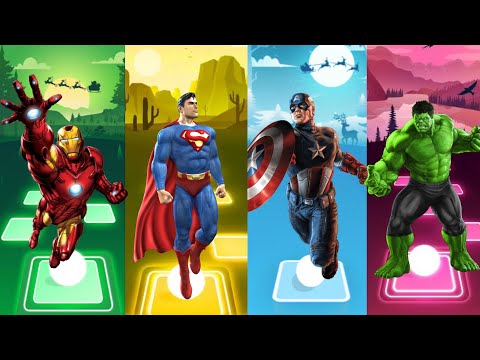 Spiderman Cartoon 🆚 Hulk 🆚 Ironman 🆚 Batman 🆚 Captain America  🎵 Who Will Win..⁉️