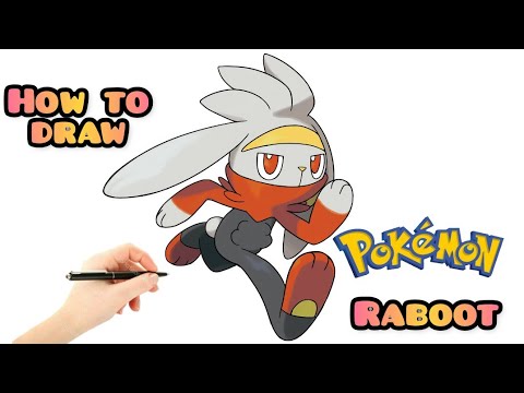 How ro draw Raboot  How to draw Pokemon  The Pokmon Artist  V Art Studio