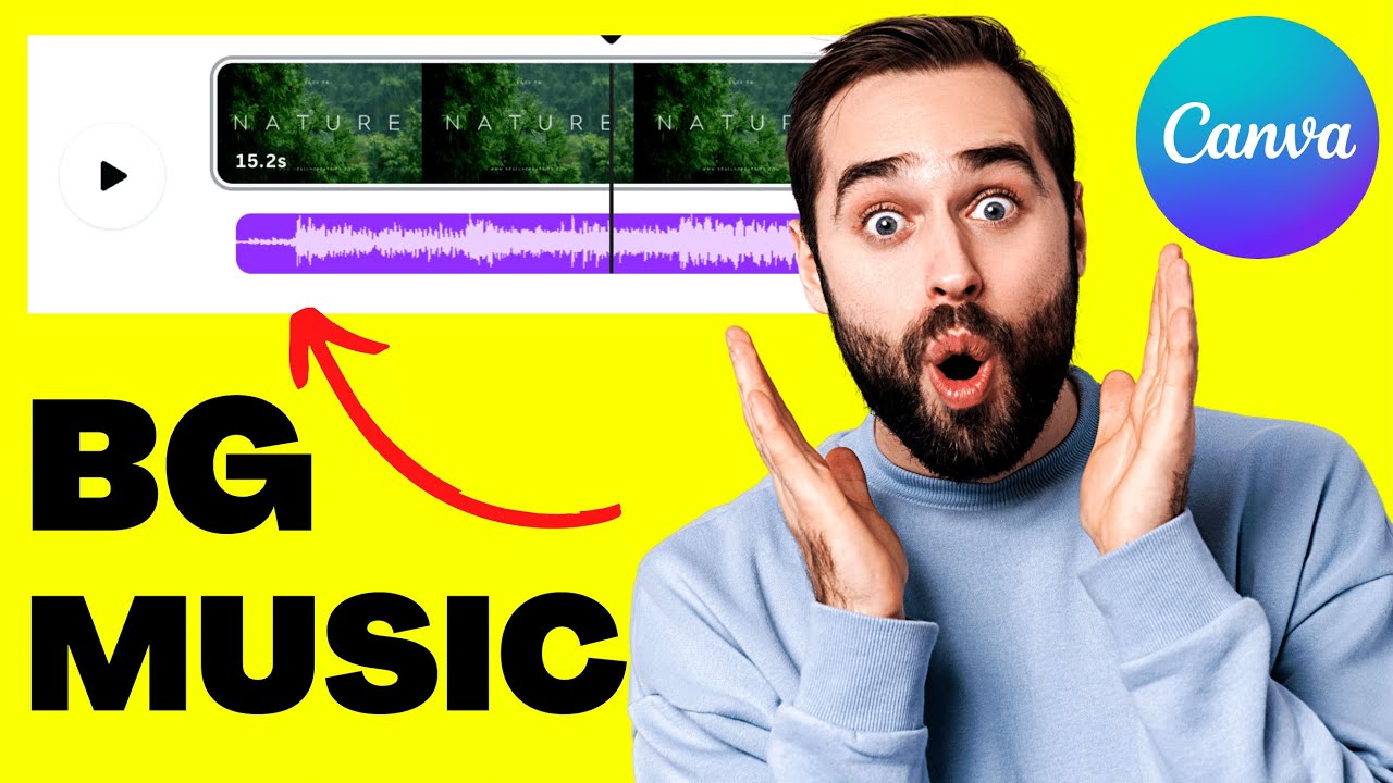 how to put background music in canva presentation