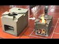 Beautiful wood stove casting technique by foam barrel -  cement -  sand