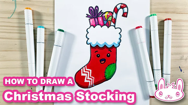 How To Draw a Cute Christmas Stocking Step by Step