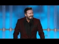 ricky gervais on the 69th annual golden globe awards with subs