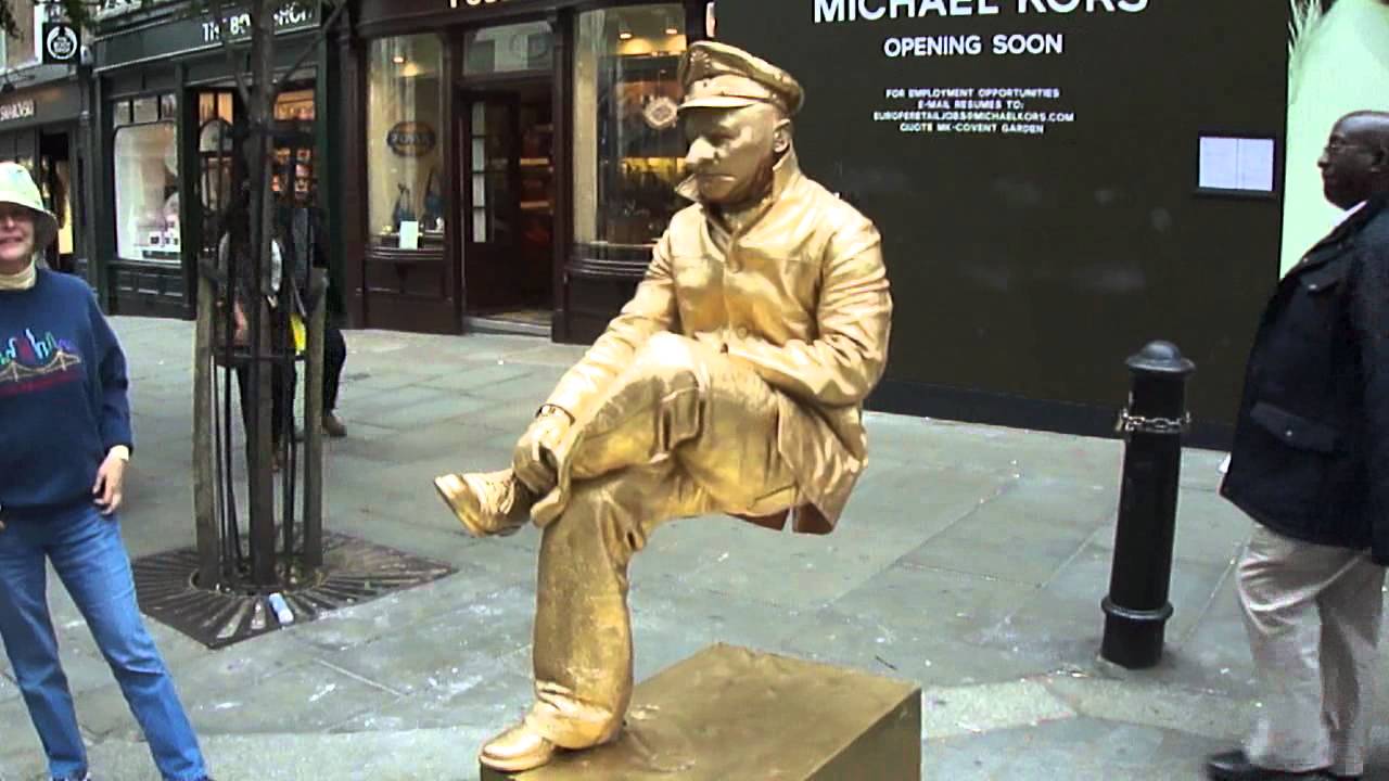 Covent Garden statue, London YouTube
