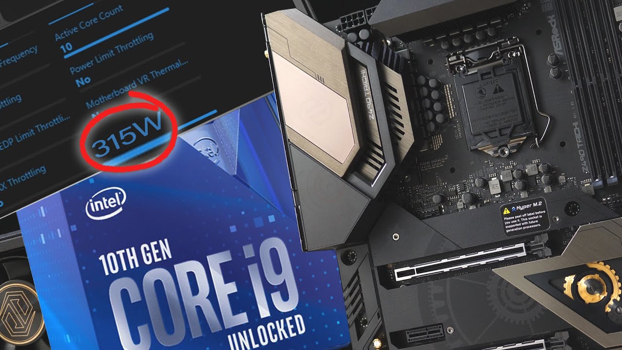 Over 300 Watts!? Can the Z490 Taichi keep up? - YouTube