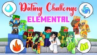 Minecraft, Dating With A Cute Elemental Girls and Boys Challenge (PART6)  - Monster School Animation