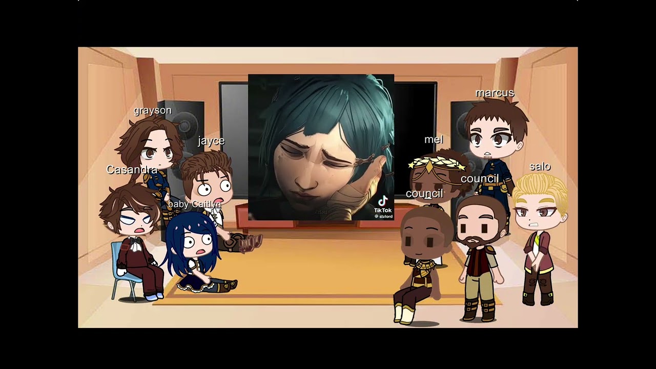 Past piltover React to video and powder //Gacha React // Arcane