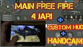 Ternyata Gampang Main Free Fire 4 Jari + Custom HUD + HANDCAM