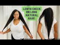 Length check on long natural hair