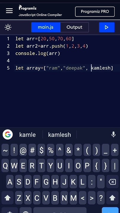 javascript Array push () method#javascript tutorials for beginners# ...