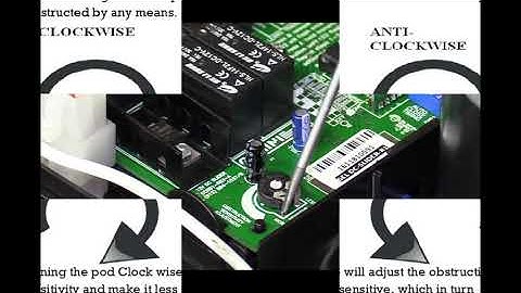 Adjusting your GEMINI gate motor obstruction sensitivity