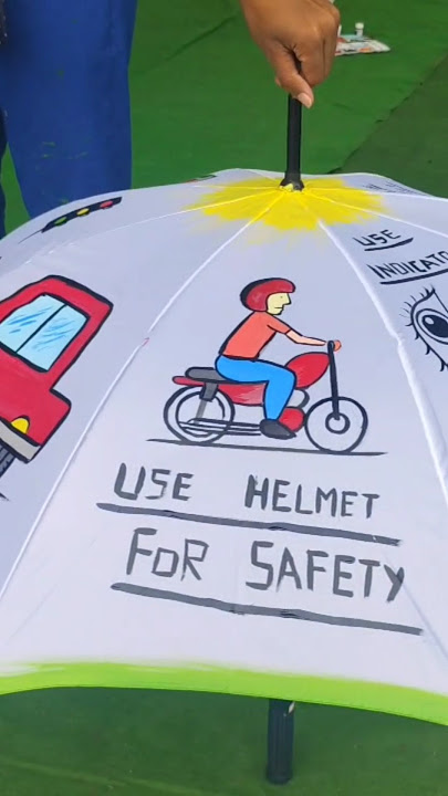 Traffic on a Umbrella #traffic #safety #trafficrull