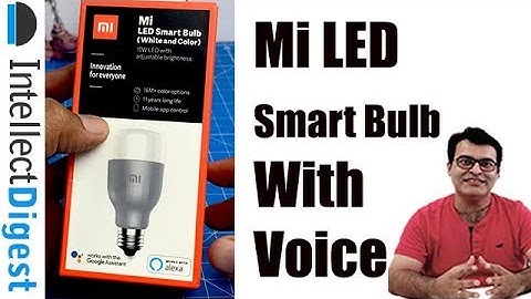 Mi LED Smart Bulb Voice Control With Amazon Alexa or Google Home Demo