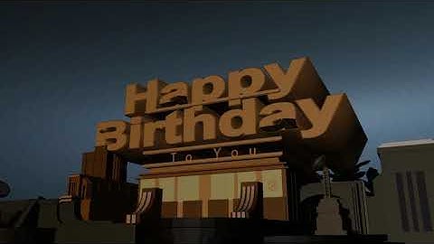 Happy Birthday to you 20th Century Fox Version Intro