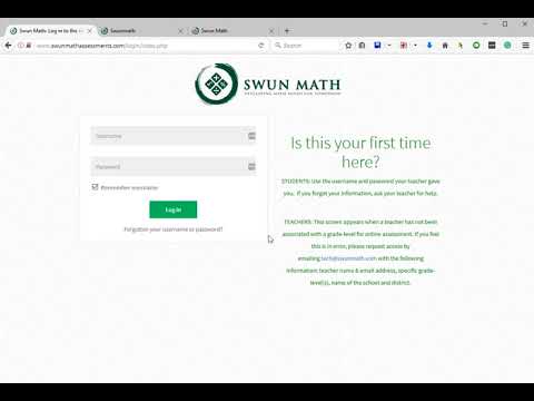 H1   Login as a Teacher - Swun Math