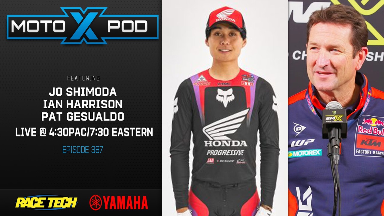 MotoXpod Ep387 | Ft Jo Shimoda, Ian Harrison, & Pat Gesualdo