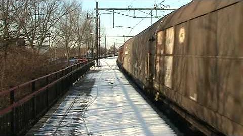 Mixed freight train DB Schenker Rail at Blerick,the Netherlands,Dec23,2009