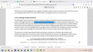 PMP Training-Manage Project Execution