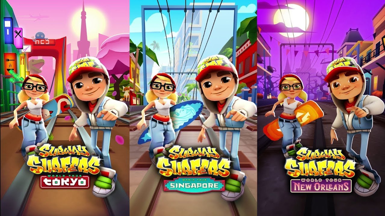 Subway Surfers Tokyo Vs Singapore Vs New Orleans  - Endless Run Gameplay (Android/iOS)