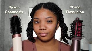 Shark Flex Fusion vs Dyson Coanda 2x Review on Type 4 Hair