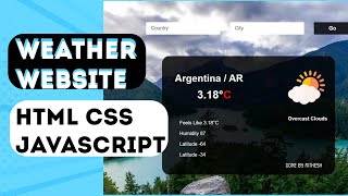 Building a Weather Website with HTML, CSS, and JavaScript | Web Development Tutorial #weather screenshot 3