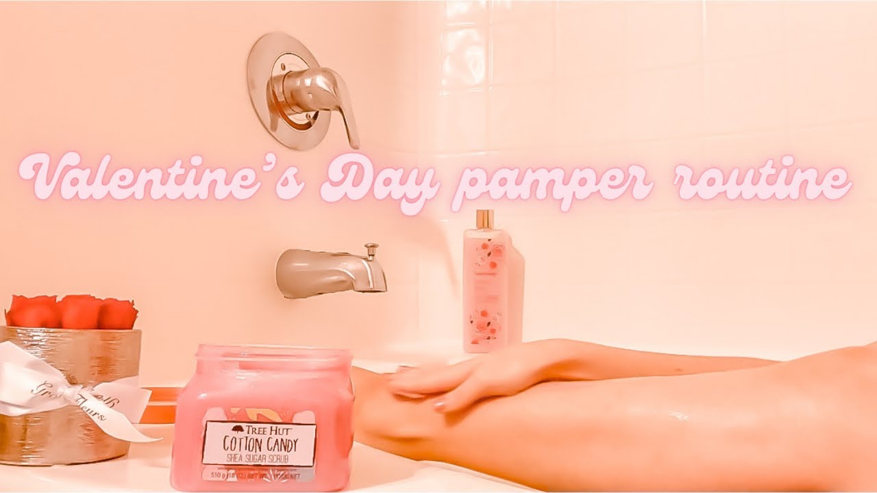 Valentine's Day self love routine 🛁🌸💕