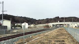 三陸鉄道リアス線 試験車両 稲荷下踏切にて