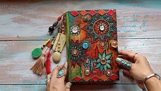 Art Journal Flip Through Indian | Boho Art Journal