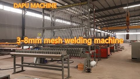 3-8mm fully automatic mesh welding machine with high speed and European quality
