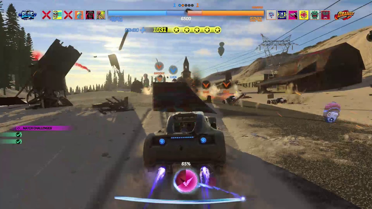 Onrush -- Big Dune Beach course (PS4)