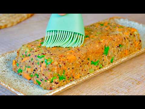 This Meatloaf is Better than Meat Mix Quinoa with Lentils to Surprise Everyone