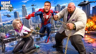 Franklin Shinchan Saved Spider Girl From Kingpin GTA 5 Malayalam