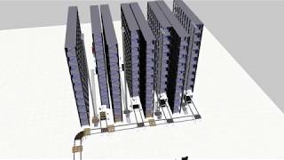 Final version of high-bay warehouse with ASRS system | Visual Component