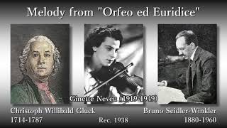 Gluck: Melody (Orfeo ed Euridice), Neveu & Seidler-Winkler (1938