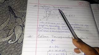 🔥B.sc 4th semester 💯# physics🔥# Galilean transformation🔥 and #equation 💯👍👍