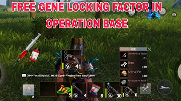 HOW TO GET FREE GENE LOCKING FACTOR IN OPERATION BASE | LAST ISLAND OF SURVIVAL #lios #mkgameryt