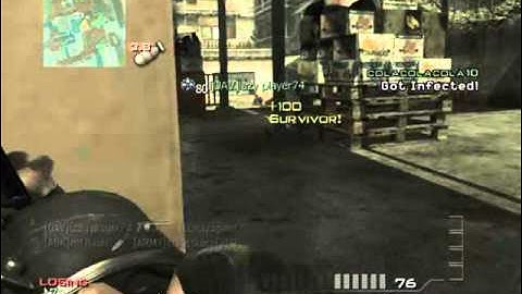 Mw3: first infected moab online! knife vs striker