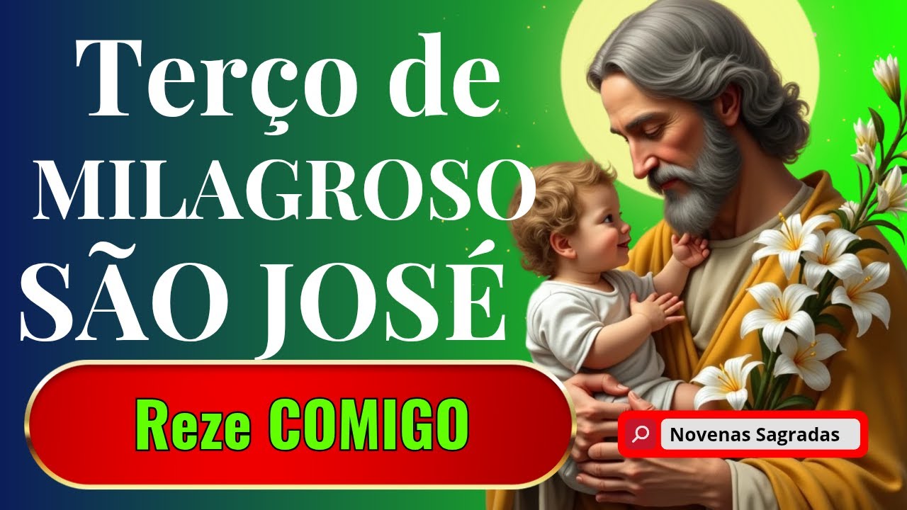 🌿📿 🛐TERÇO DE SÃO JOSÉ  E NOSSA SENHORA | Pelas Famílias e Milagres | Proteção e Graça
