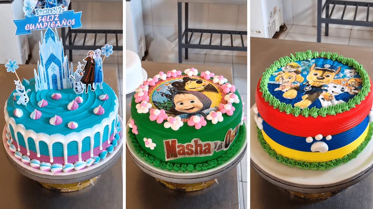3 Ideas increíbles para decorar pasteles infantiles para niños 