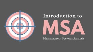 Introduction to Measurement Systems Analysis (Lean Six Sigma)