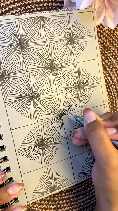 Relaxing Art | Zentangle Art #satisfyingdrawing #arttherapy #zenpatterns