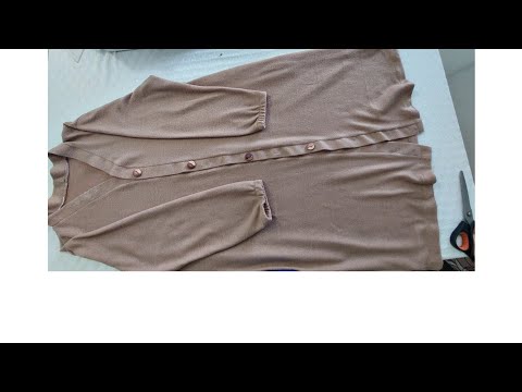 ÇOK KOLAY PRATİK HIRKA DİKİMİ/VERY EASY PRACTICAL CARDIGAN SEWING