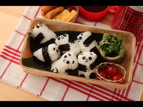 キャラ弁 パンダのあかちゃんおにぎり弁当の作り方 How To Make Panda Baby Youtube