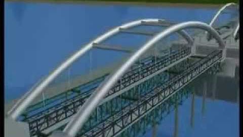 Thi công cầu vòm bê tông cốt thép