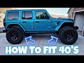 40'S ON A NEW JLU RUBICON WRANGLER (BUDGET BUILD): HOW TO